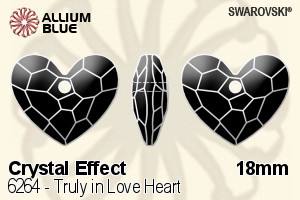 Swarovski Truly in Love Heart Pendant (6264) 18mm - Crystal Effect