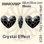 Swarovski Truly in Love Heart Pendant (6264) 28mm - Crystal Effect