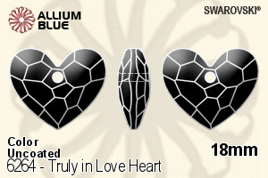 Swarovski Truly in Love Heart Pendant (6264) 18mm - Colour (Uncoated)