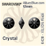 Swarovski Octagon Pendant (6401) 8mm - Crystal Effect