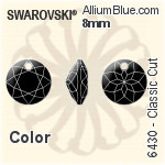 Swarovski Princess Cut Pendant (6431) 9mm - Color