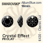 スワロフスキー Classic カット ペンダント (6430) 8mm - カラー（ハーフ　コーティング）