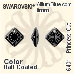 Swarovski Princess Cut Pendant (6431) 11.5mm - Crystal Effect PROLAY