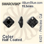 施華洛世奇 Star 花式石 (4745) 10mm - 透明白色 白金水銀底