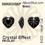 Swarovski Heart Cut Pendant (6432) 8mm - Color