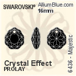 スワロフスキー Majestic ペンダント (6436) 16mm - クリスタル エフェクト PROLAY
