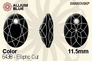 Swarovski Elliptic Cut Pendant (6438) 11.5mm - Color