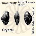 Swarovski Galactic Vertical Pendant (6656) 39mm - Crystal Effect