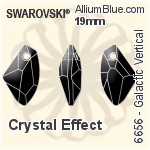 Swarovski Galactic Vertical Pendant (6656) 19mm - Crystal Effect
