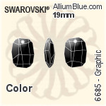 Swarovski Graphic Pendant (6685) 19mm - Crystal Effect