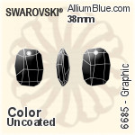 Swarovski Graphic Pendant (6685) 28mm - Clear Crystal