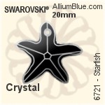 Swarovski Starfish Pendant (6721) 28mm - Crystal Effect