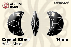 Swarovski Moon Pendant (6722) 14mm - Crystal Effect