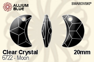Swarovski Moon Pendant (6722) 20mm - Clear Crystal