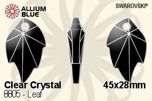 Swarovski STRASS Leaf (8805) 45x28mm - Clear Crystal