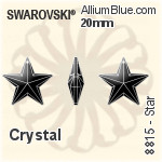 スワロフスキー STRASS Star (8815) 28mm - クリスタル
