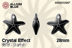 施华洛世奇 STRASS Starfish (8818) 28mm - 白色（半涂层）