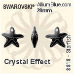 施華洛世奇 STRASS Starfish (8818) 28mm - 白色（半塗層）