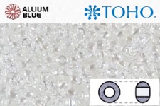 TOHO Round Seed Beads (RR8-101) 8/0 Round Medium - Transparent-Lustered Crystal