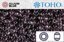TOHO ラウンド Seed ビーズ (RR11-110B) 11/0 ラウンド - Transparent-Lustered Med Amethyst