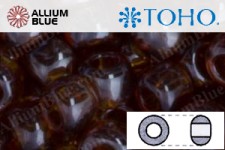 TOHO Round Seed Beads (RR3-114) 3/0 Round Extra Large - Transparent-Lustered Smoky Topaz