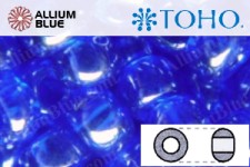 TOHO Round Seed Beads (RR3-116B) 3/0 Round Extra Large - Transparent-Lustered Mid. Cobalt