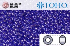 TOHO ラウンド Seed ビーズ (RR11-116) 11/0 ラウンド - Transparent-Lustered Cobalt