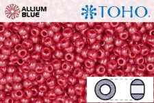 TOHO Round Seed Beads (RR8-125) 8/0 Round Medium - Opaque-Lustered Cherry