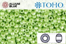 TOHO ラウンド Seed ビーズ (RR11-131) 11/0 ラウンド - Opaque-Lustered Sour Apple