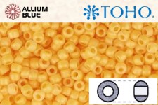 TOHO Round Seed Beads (RR15-148F) 15/0 Round Small - Ceylon Frosted Peach Cobbler