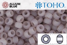 TOHO Round Seed Beads (RR3-151F) 3/0 Round Extra Large - Ceylon Frosted Grape Mist
