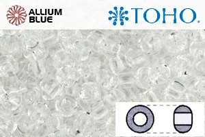 TOHO Round Seed Beads (RR11-1) 11/0 Round - Transparent Crystal