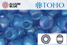 TOHO ラウンド Seed ビーズ (RR11-309) 11/0 ラウンド - Inside-カラー Lt Sapphire/Opaque Blue-Lined