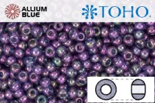 TOHO Round Seed Beads (RR11-328) 11/0 Round - Gold-Lustered Moon Shadow