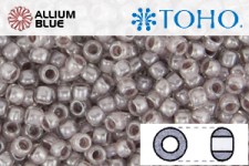 TOHO Round Seed Beads (RR15-353) 15/0 Round Small - Lavender Lined Crystal