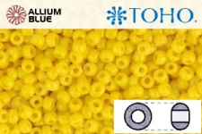 TOHO Round Seed Beads (RR15-42) 15/0 Round Small - Opaque Dandelion