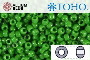TOHO Round Seed Beads (RR15-47) 15/0 Round Small - Opaque Mint Green