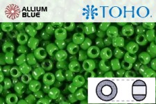 TOHO ラウンド Seed ビーズ (RR8-47) 8/0 ラウンド Medium - Opaque Mint Green