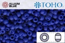 TOHO Round Seed Beads (RR11-48F) 11/0 Round - Opaque-Frosted Navy Blue