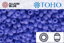 TOHO Round Seed Beads (RR15-48LF) 15/0 Round Small - Periwinkle Opaque Matte