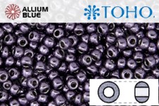 TOHO ラウンド Seed ビーズ (RR6-607) 6/0 ラウンド Large - Higher-Metallic Violet