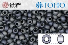 TOHO Round Seed Beads (RR15-612) 15/0 Round Small - Matte-Color Gun Metal