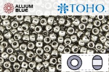 TOHO Round Seed Beads (RR11-713) 11/0 Round - Olympic Silver