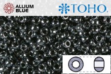 TOHO ラウンド Seed ビーズ (RR15-81) 15/0 ラウンド Small - Metallic Hematite