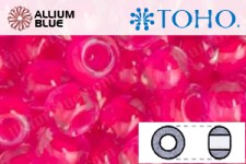 TOHO ラウンド Seed ビーズ (RR8-978) 8/0 ラウンド Medium - Luminous Neon Pink