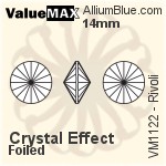 ValueMAX Rivoli (VM1122) 14mm - Crystal Effect With Foiling