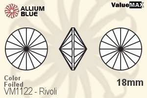 VALUEMAX CRYSTAL Rivoli 18mm Black Diamond F