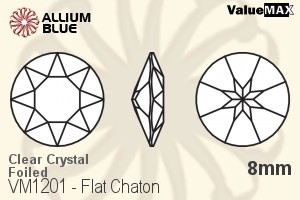 VALUEMAX CRYSTAL Flat Chaton 8mm Crystal F