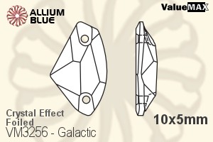 VALUEMAX CRYSTAL Galactic Sew-on Stone 10x5mm Crystal Aurore Boreale F