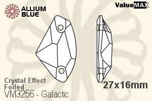 VALUEMAX CRYSTAL Galactic Sew-on Stone 27x16mm Crystal Aurore Boreale F